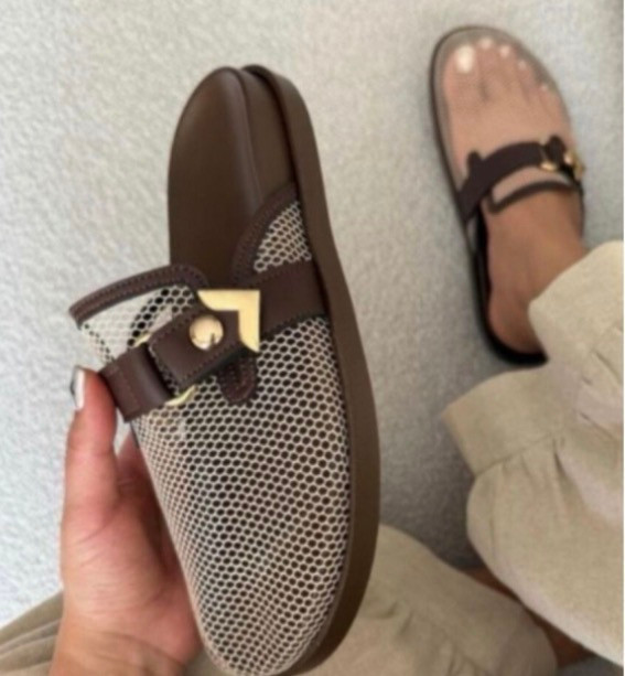 صندل اسلیپر زنانه (جلوبسته) جنس توری
