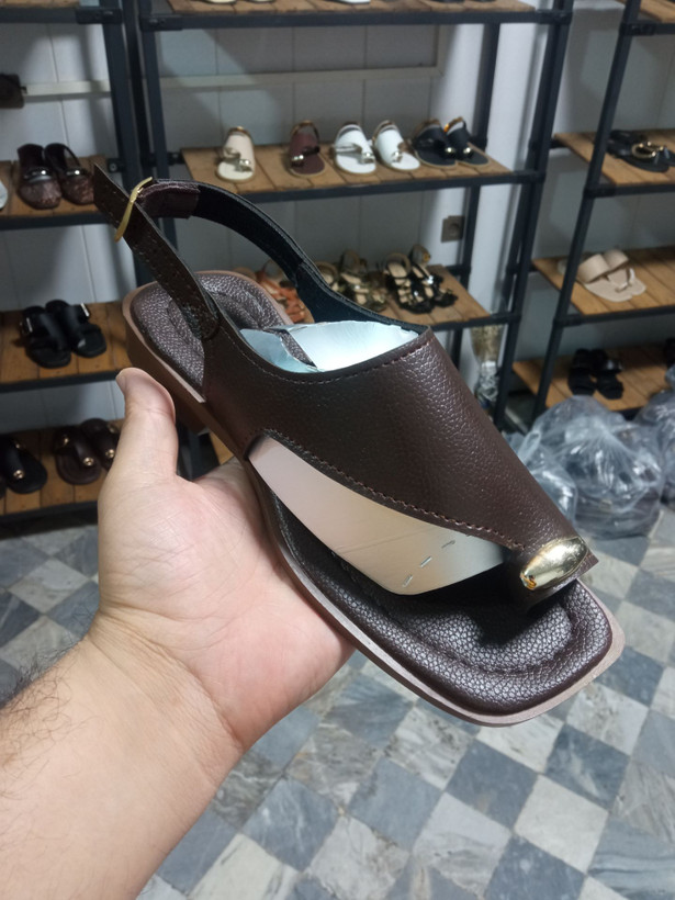 صندل زنانه انگشتی پشت رکاب دار جنس شرانک